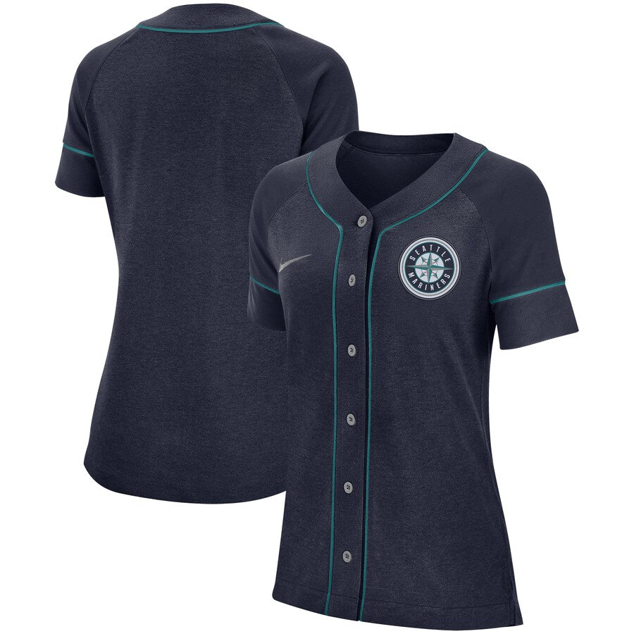 Seattle Mariners Nike Womens Classic Baseball Jersey Navy