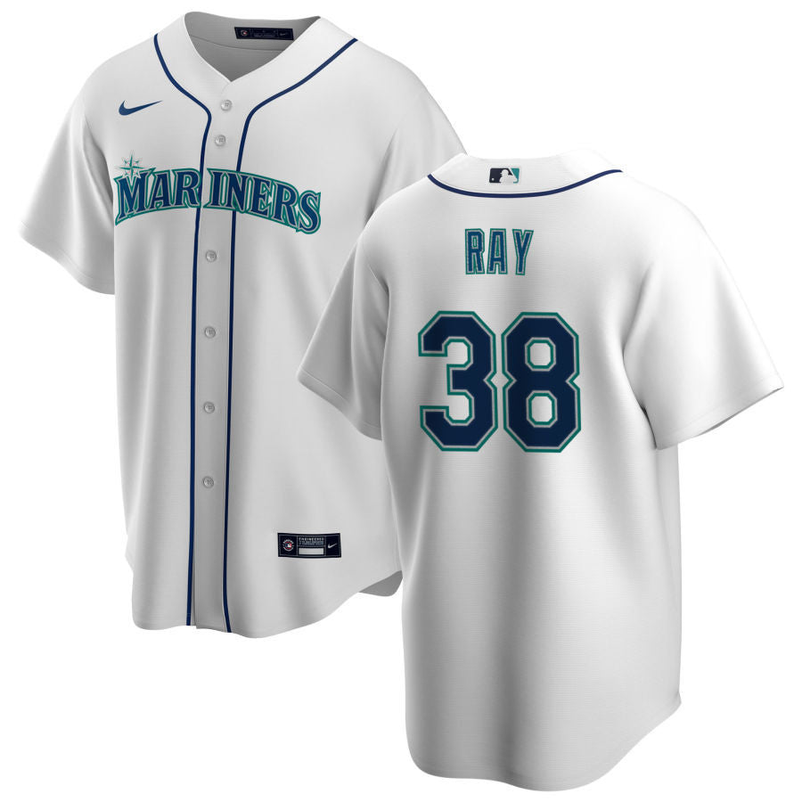 Seattle Mariners Robbie Ray 38 Mlb White Home Team Jersey Gift For Mariners Fans