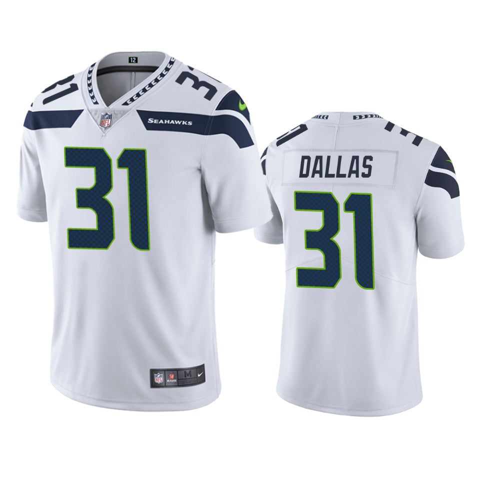 Seattle Seahawks Deejay Dallas White Vapor Untouchable Limited Jersey