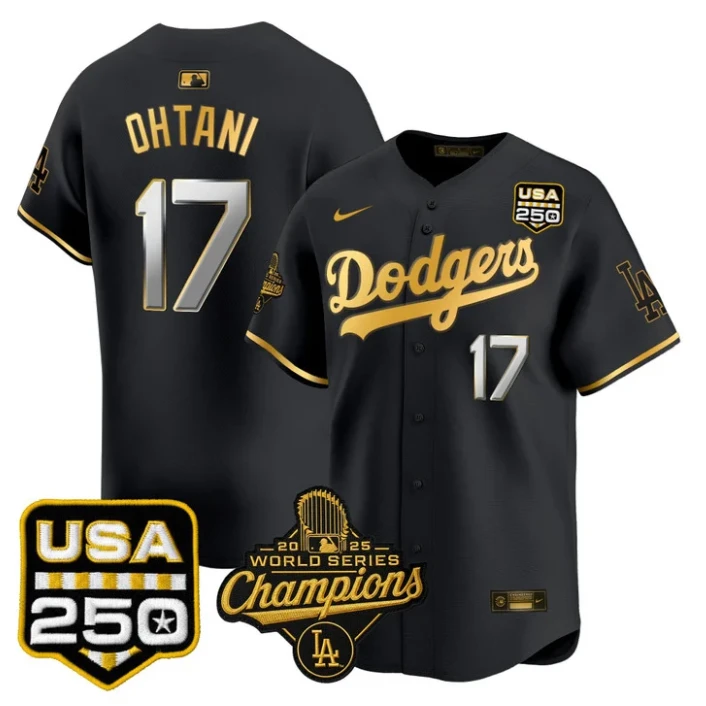 Shohei Ohtani Jersey #17 Dodgers 2025 World Series Champions 250 America Stitche