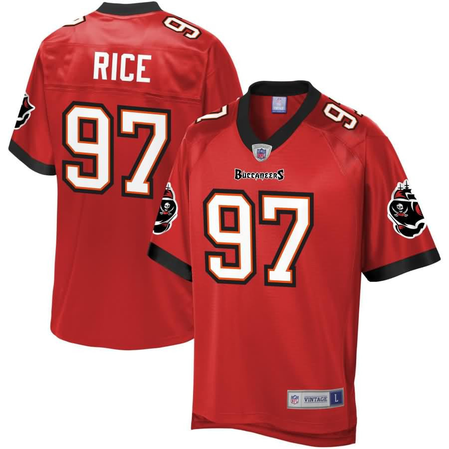Simeon Rice Tampa Bay Buccaneers Nfl Pro Line Retired Player Jersey Red