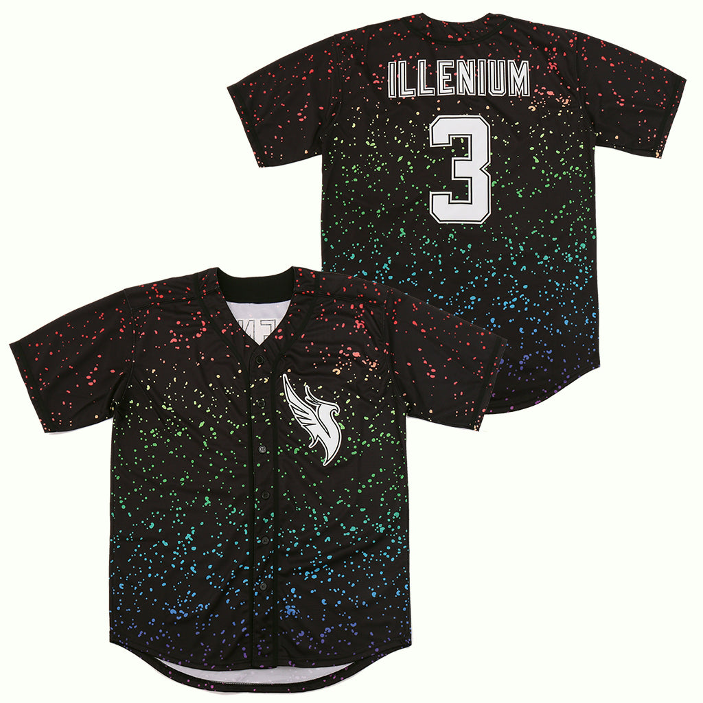 Singer Illenium #3 Movie Baseball Jersey Diamond Fashion Hip Hop