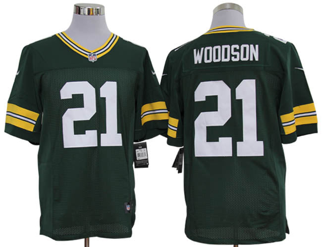 Size 60 4xl charles Woodson Green Bay Packers 21 Green Stitched Nike Elite Nfl Jerseys