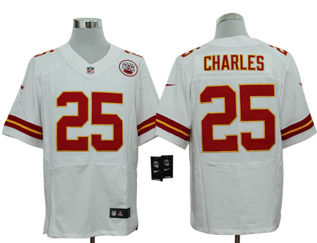 Size 60 4xl jamaal Charles Kansas City Chiefs 25 White Stitched Nike Elite Nfl Jerseys