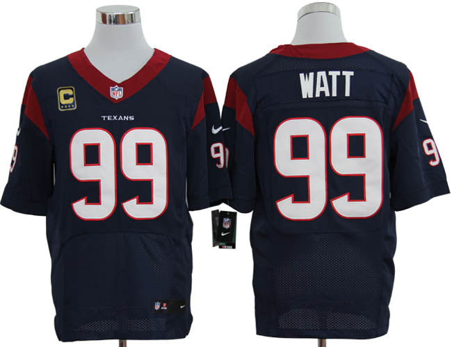 Size 60 4xl jj Watt Houston Texans 99 C Patch Navy Blue Stitched Nike Elite Nfl Jerseys