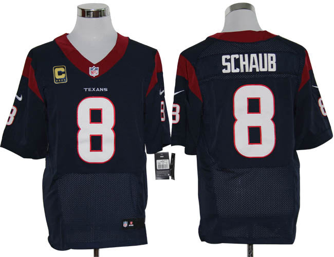 Size 60 4xl matt Schaub Houston Texans 8 C Patch Navy Blue Stitched Nike Elite Nfl Jerseys