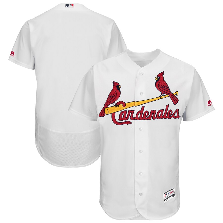 St Louis Cardinals Majestic 2019 Hispanic Heritage Flex Base Authentic Team White Jersey