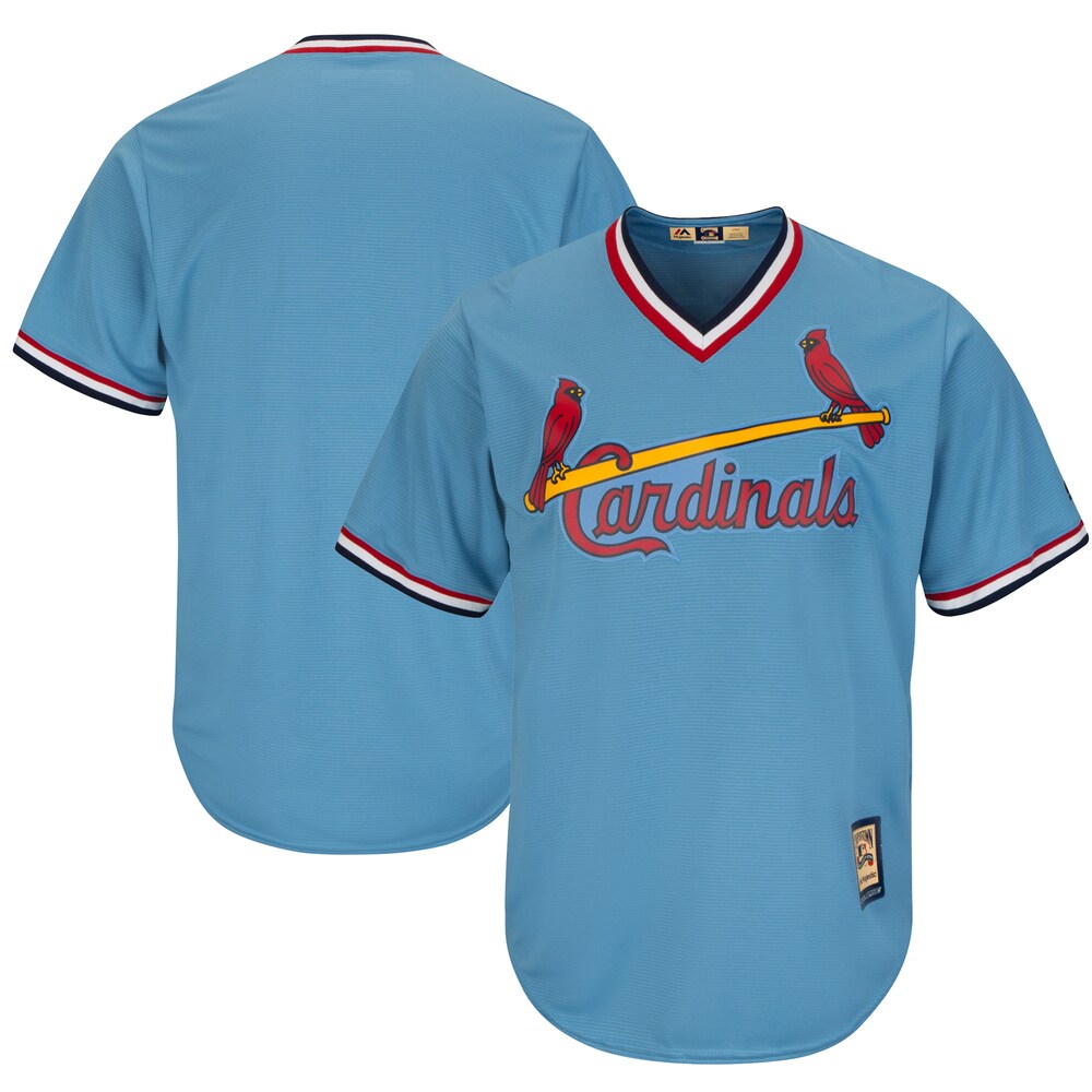 St Louis Cardinals Majestic Cooperstown Cool Base Team Jersey Light Blue