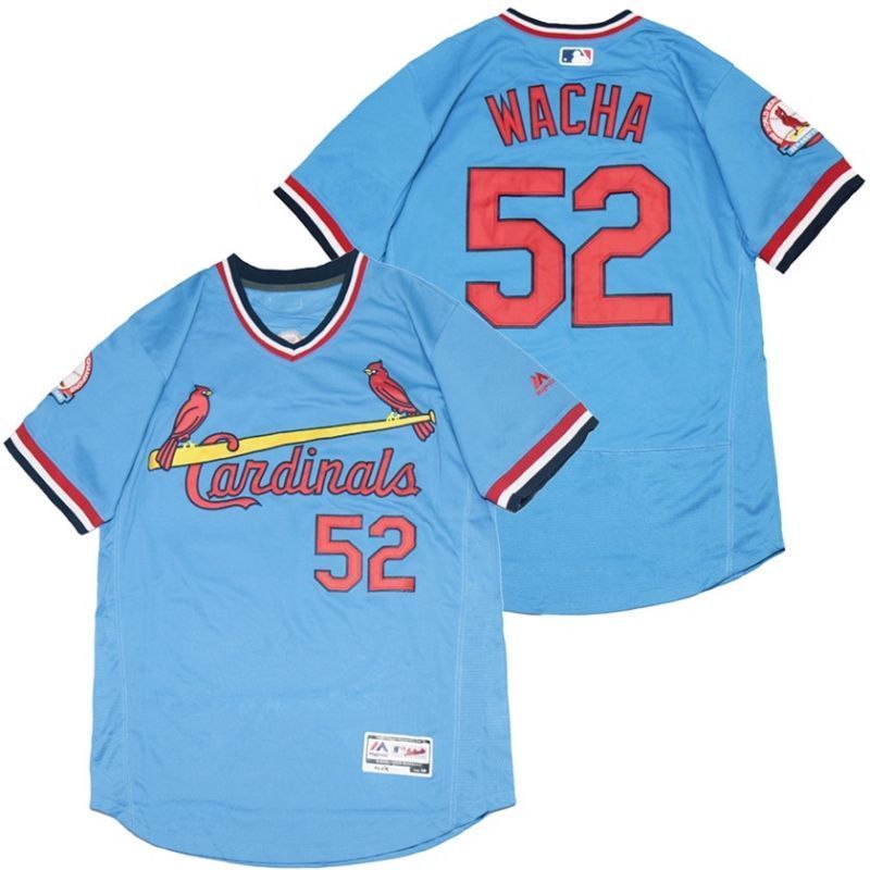 St Louis Cardinals Michael Wacha 52 2020 Mlb Blue Jersey
