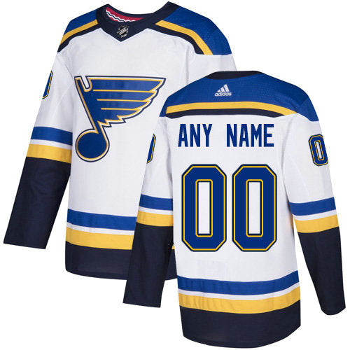 St. Louis Blues NHL White Customized Jersey