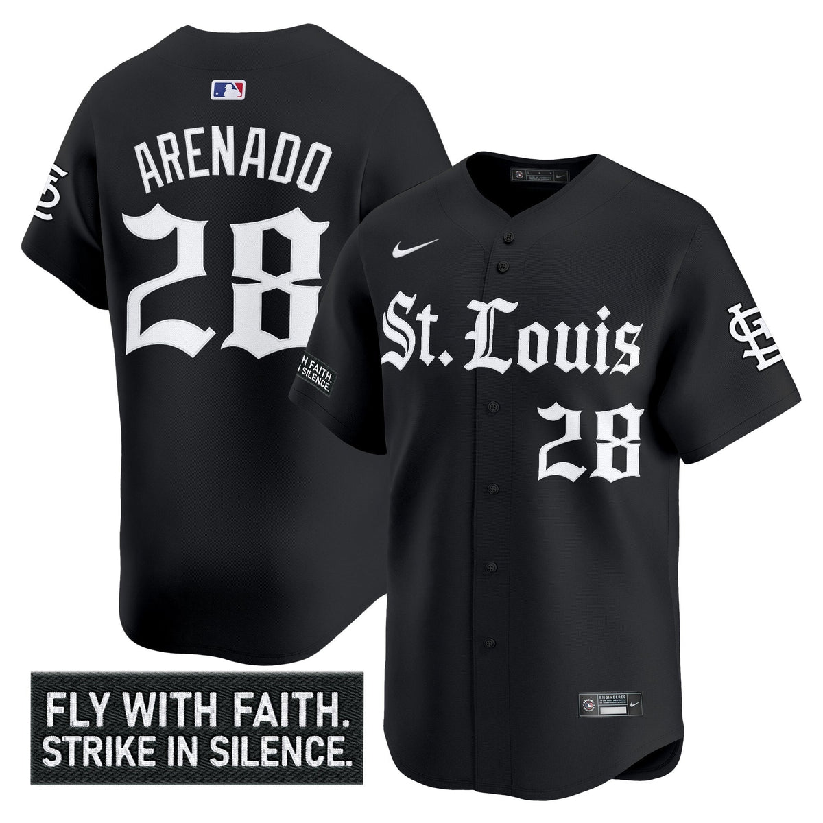 St. Louis Cardinals ‘Gothic Legacy Edition&' Vapor Premier Limited Jersey All S