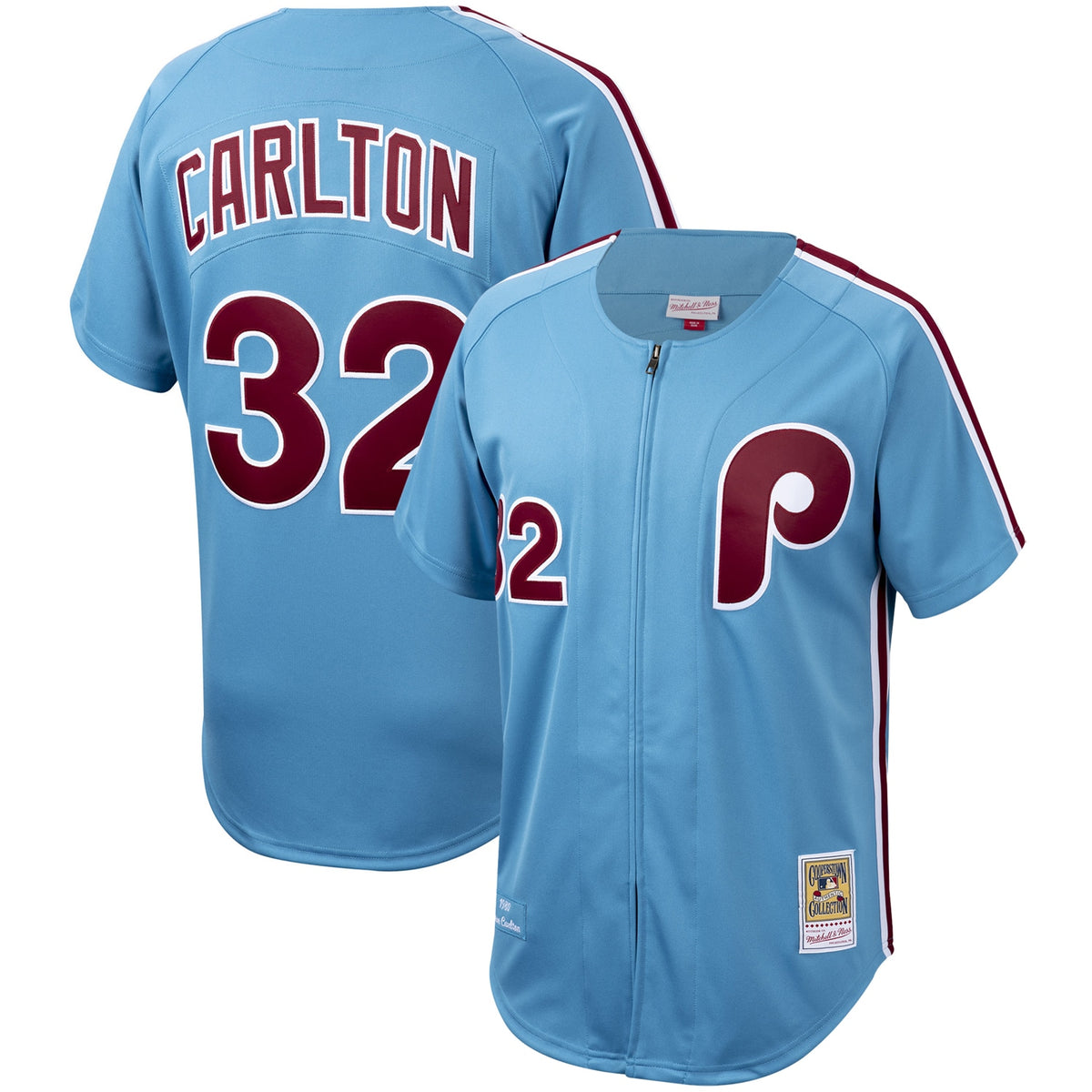 Steve Carlton Philadelphia Phillies Mitchell Ness Cooperstown Collection Authentic Jersey Light Blue