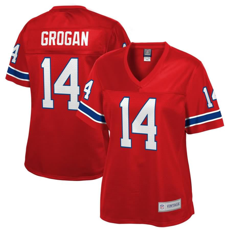 Steve Grogan New England Patriots Nfl Pro Line Womens Retired Player Jersey Red