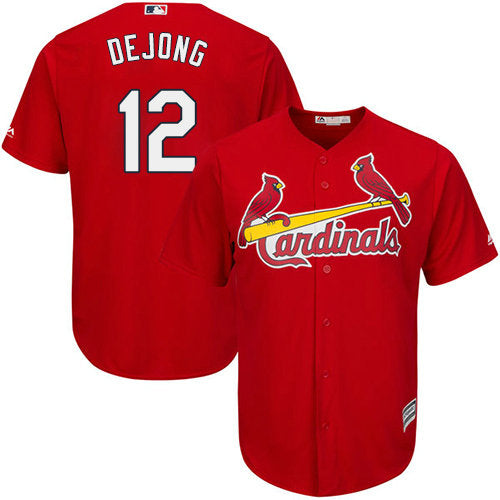 Stlouis Cardinals 12 Paul Dejong Red New Cool Base Stitched Baseball Jersey