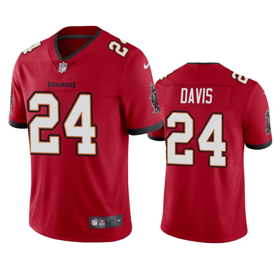 Tampa Bay Buccaneers Carlton Davis Red 2020 Vapor Limited Jersey Mens