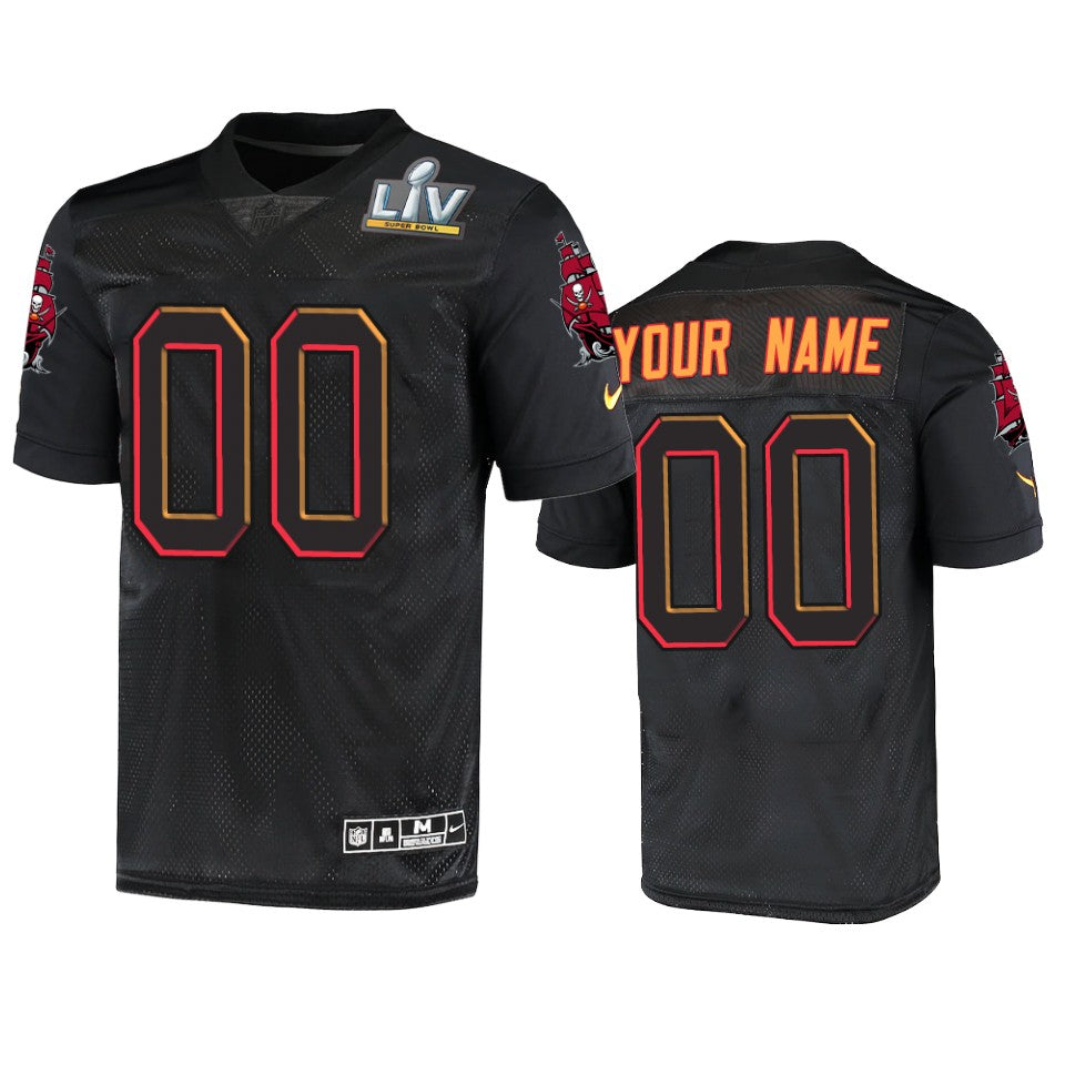Tampa Bay Buccaneers Custom Super Bowl Lv Black Jersey