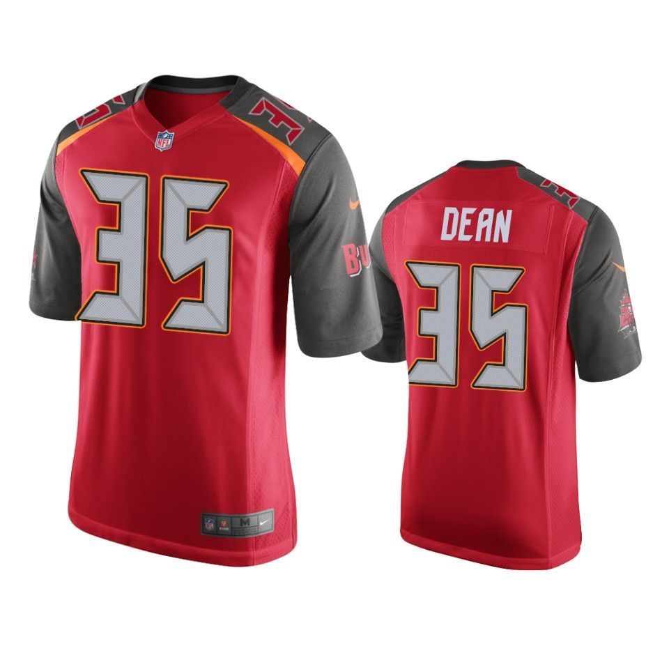 Tampa Bay Buccaneers Jamel Dean 2019 Nfl Draft Red Game Jersey