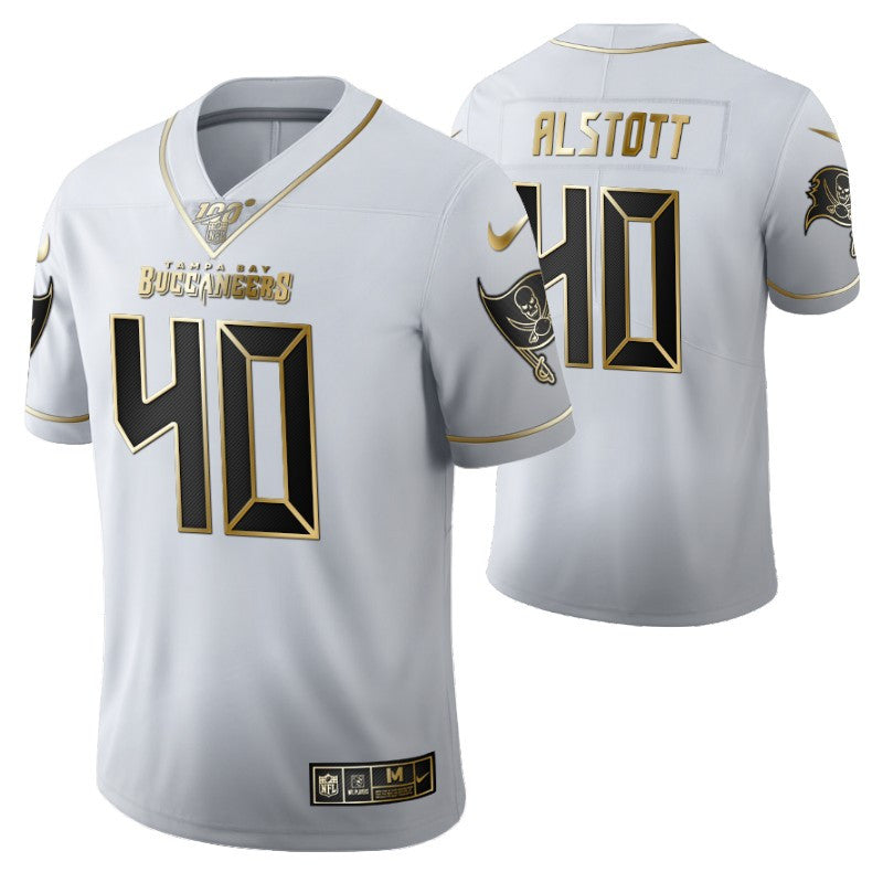 Tampa Bay Buccaneers Mike Alstott 40 2021 Nfl Golden Brandedition White Jersey Gift For Buccaneers Fans