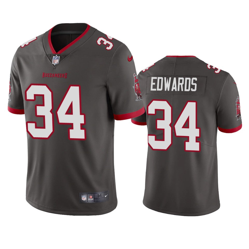 Tampa Bay Buccaneers Mike Edwards Pewter 2020 Vapor Limited Jersey Mens