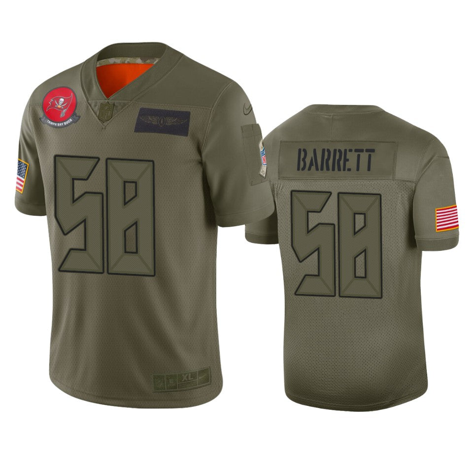 Tampa Bay Buccaneers Shaquil Barrett Camo 2019 Salute To Service Limited Jersey