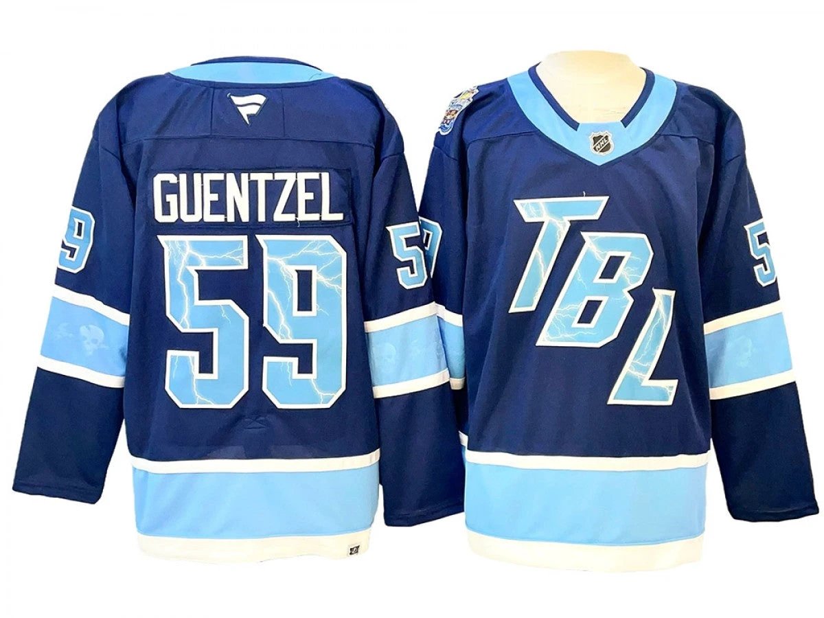 Tampa Bay Lightning #59 Jake Guentzel Blue 2026 NHL Stadium Series Jersey