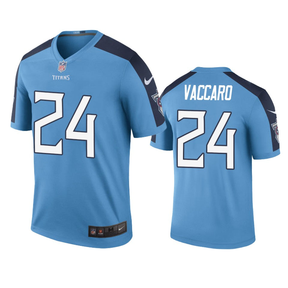 Tennessee Titans 24 Kenny Vaccaro Light Blue Color Rush Legend Jersey Men