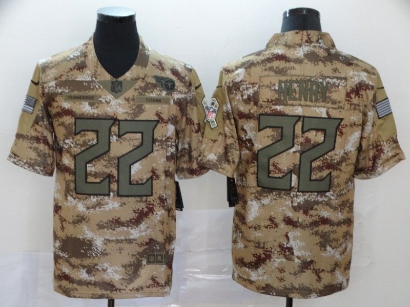 Tennessee Titans Derrick Henry 22 Nfl 2020 Camo Jersey