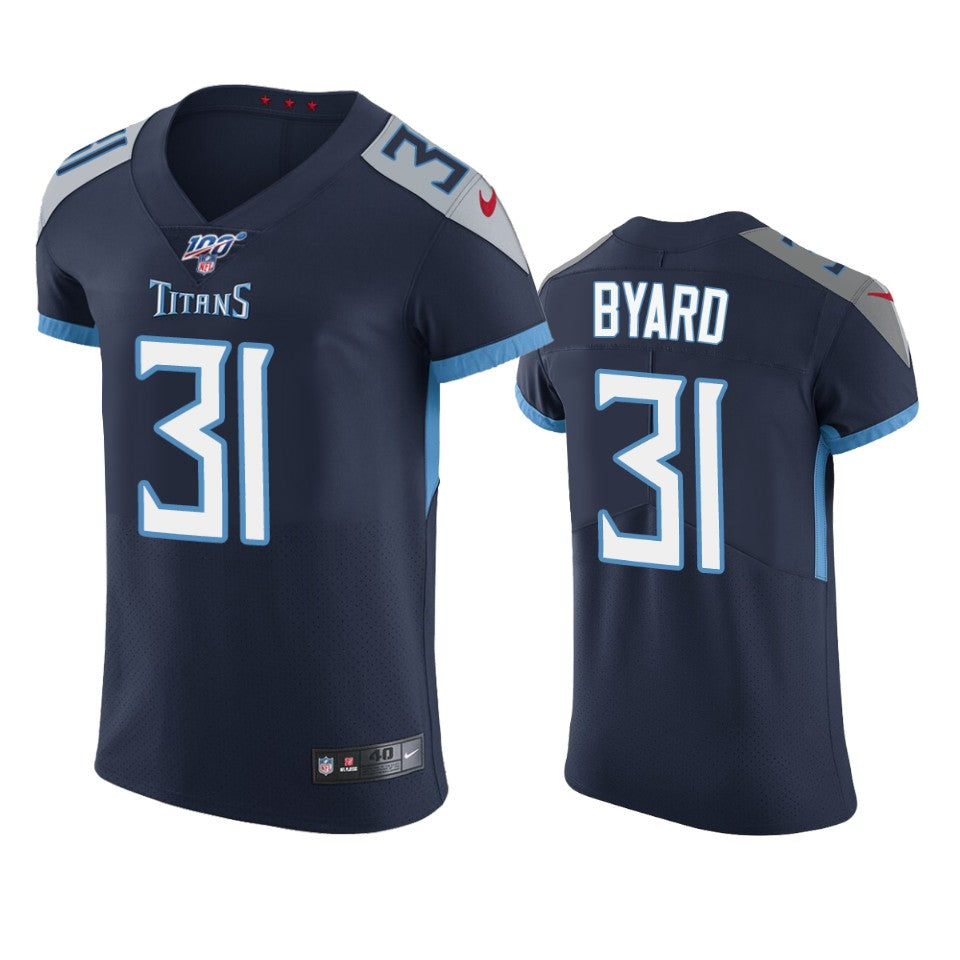 Tennessee Titans Kevin Byard Navy 100th Season Vapor Elite Jersey