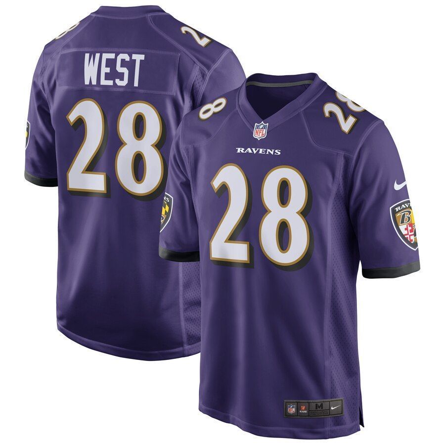 Terrance West Baltimore Ravens Nfl Draft Game Jersey Purple 2019