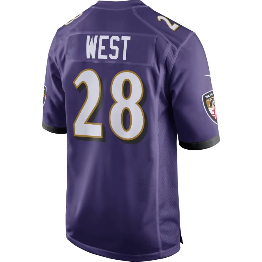 Terrance West Baltimore Ravens Nfl Draft Game Jersey Purple