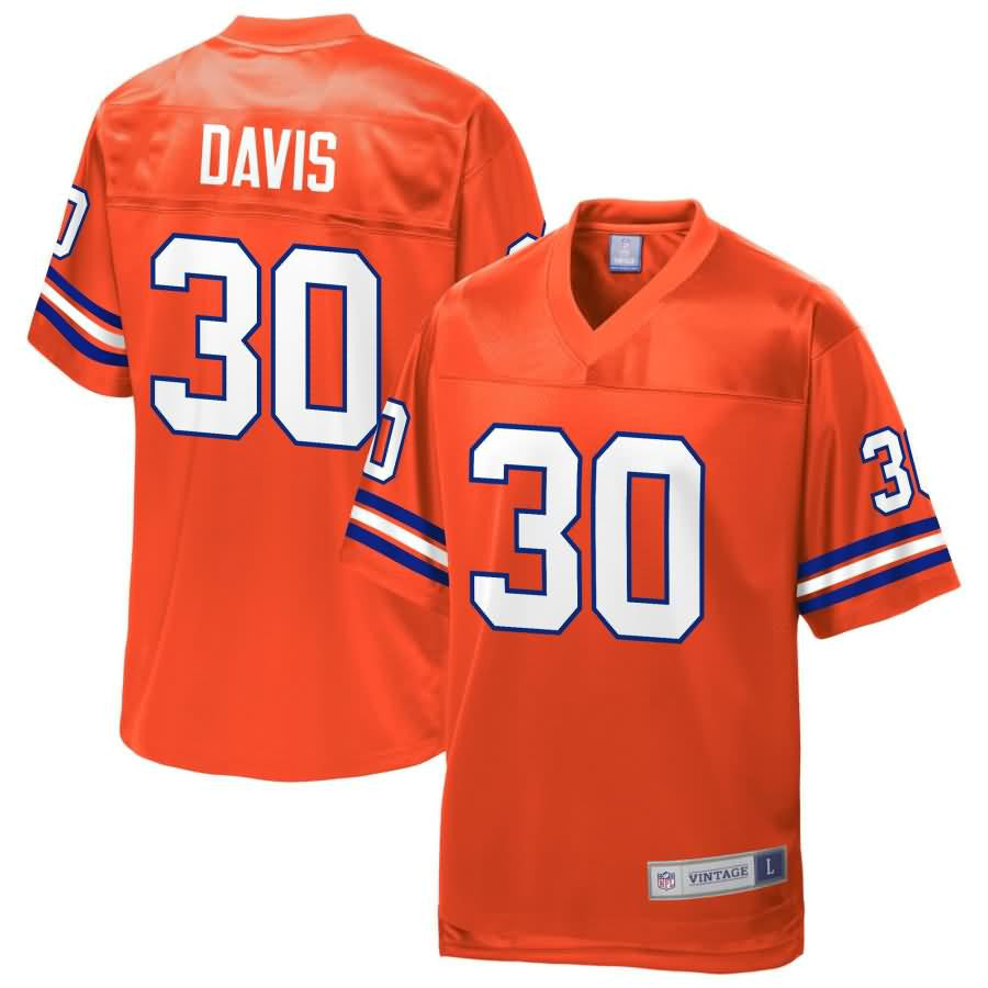 Terrell Davis Denver Broncos Nfl Pro Line Retired Player Jersey Orange