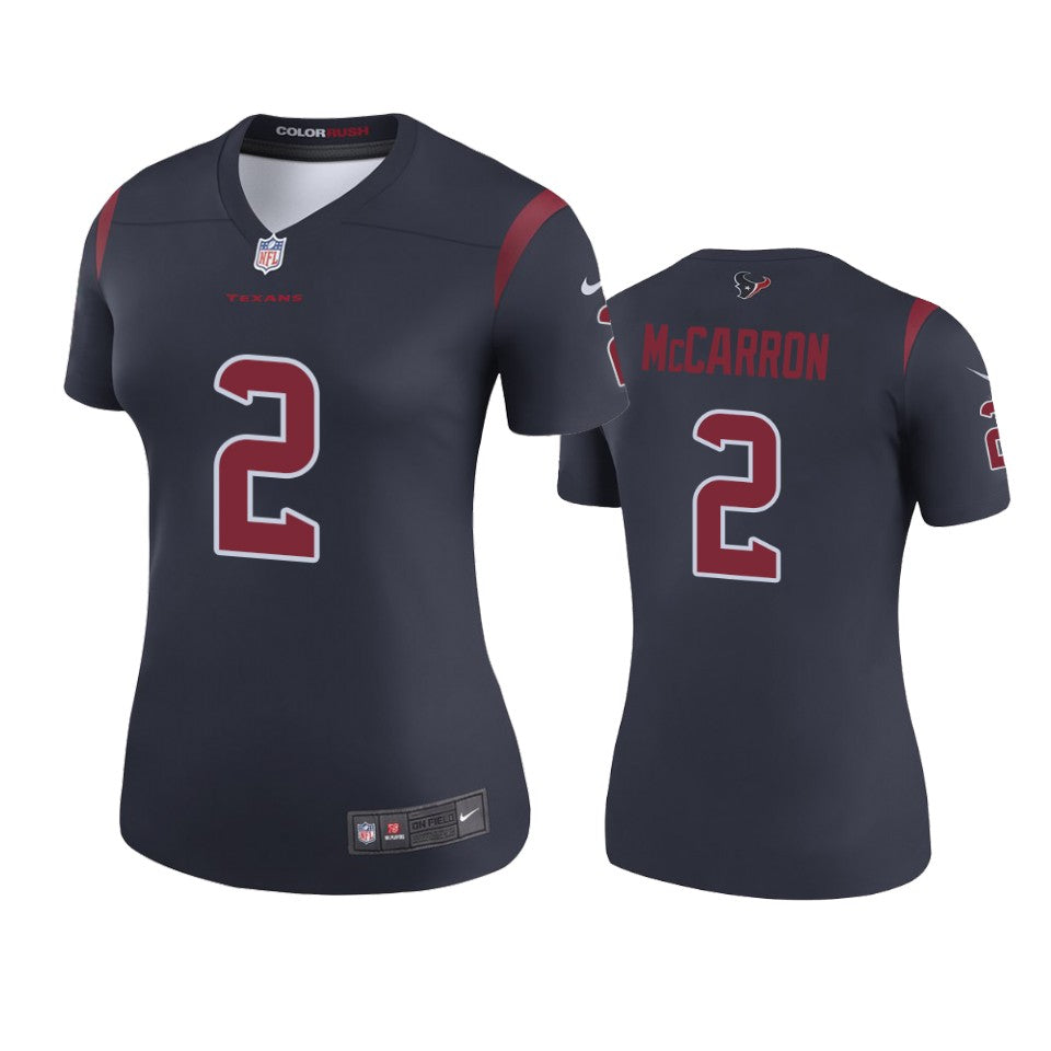 Texans Aj Mccarron Navy Color Rush Legend Jersey