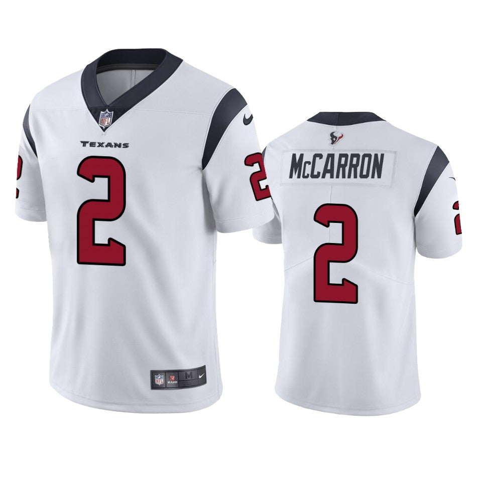 Texans Aj Mccarron Vapor Untouchable Limited White Jersey Mens