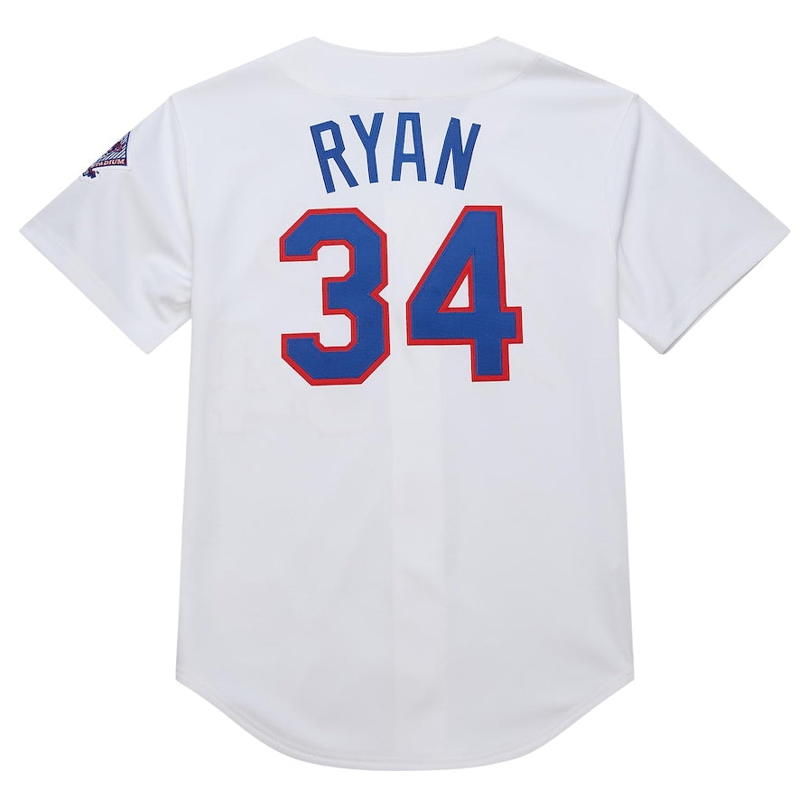 Texas Rangers #34 Nolan Ryan Mitchell & Ness 1993 Cooperstown Collection Authent