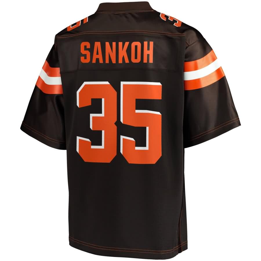 Tigie Sankoh Cleveland Browns Nfl Pro Line Youth Player Jersey Brown