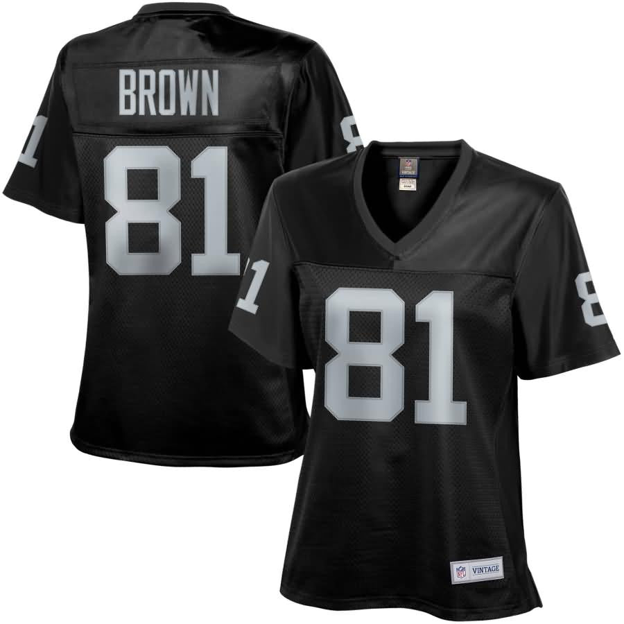 Tim Brown Oakland Raiders Nfl Pro Line Womens 1988 Retired Player Jersey Black