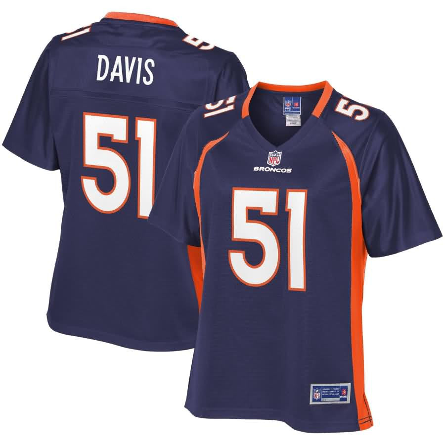 Todd Davis Denver Broncos Nfl Pro Line Womens Alternate Player Jersey Navy