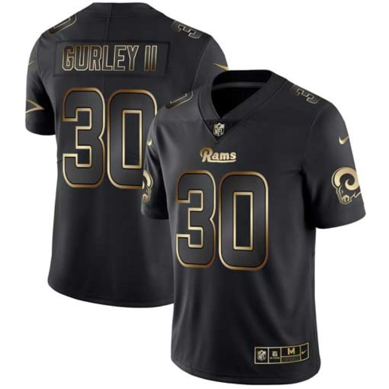 Todd Gurley Ii 30 Los Angeles Rams Nfl Explosion Legendary Gold Black Jersey