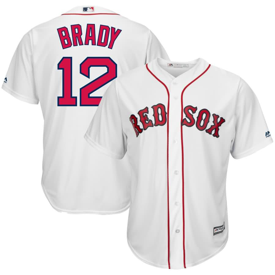 Tom Brady Boston Red Sox Majestic X Mlb Crossover Cool Base Player Jersey White