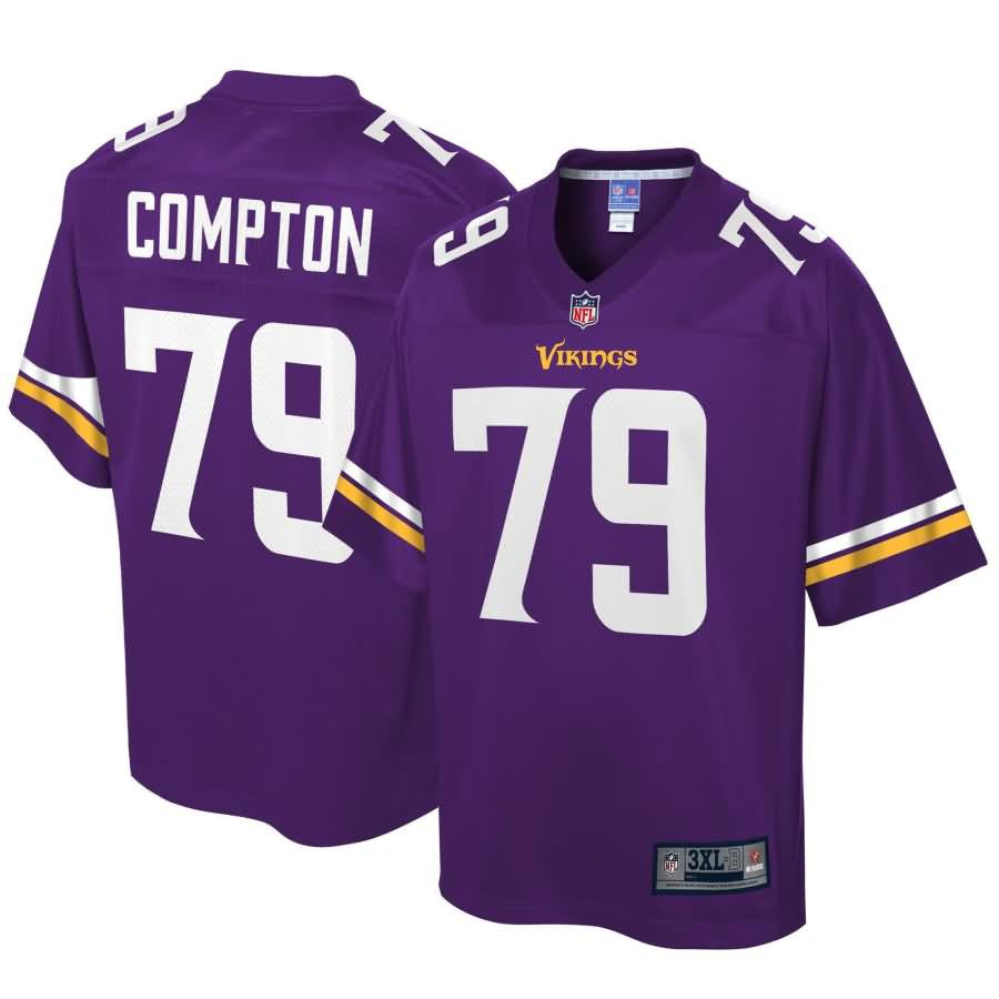 Tom Compton Minnesota Vikings Nfl Pro Line Big Tall Player Jersey Purple