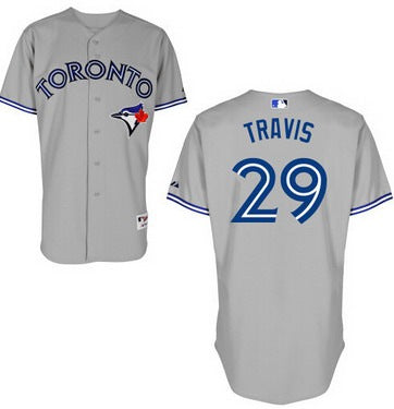 Toronto Blue Jays 29 Devon Travis Gray Jersey