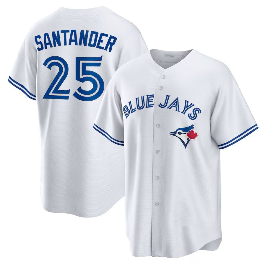 Toronto Blue Jays #25 Anthony Santander Home Replica Jersey White Stitched Bas