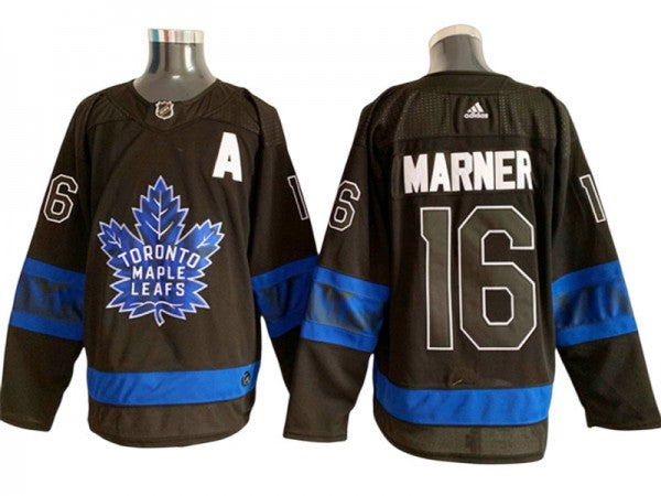 Toronto Maple Leafs #16 Mitchell Marner Alternate Reversible Jersey Black