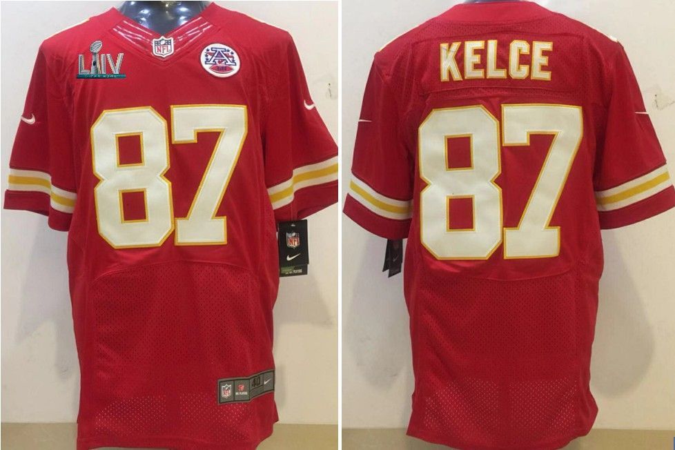 Travis Kelce 87 Kansas City Chiefs 2020 Nfl Red Jersey Jersey