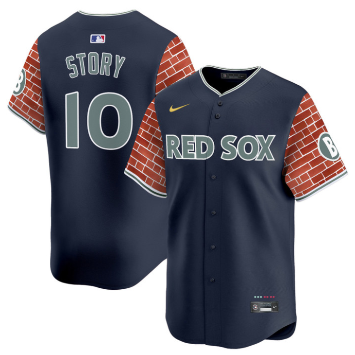 Trevor Story Jersey #10 Boston Red Sox 2025 Fenway Red Brick Style Vapor Premier