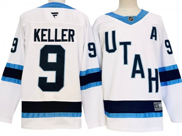 Utah Hockey Club #9 Clayton Keller 2024 Jersey White