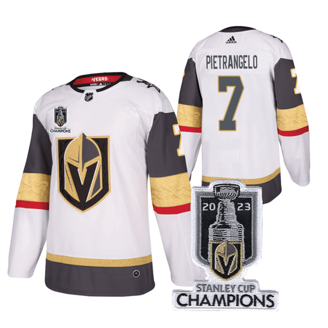Vegas Golden Knights 7 Alex Pietrangelo White 2023 Stanley Cup Champions Stitched