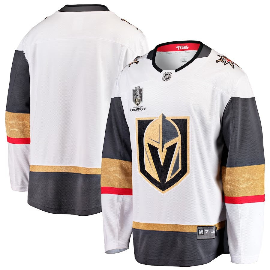 Vegas Golden Knights Fanatics Branded 2023 Stanley Cup Champions Away Breakaway Jersey White