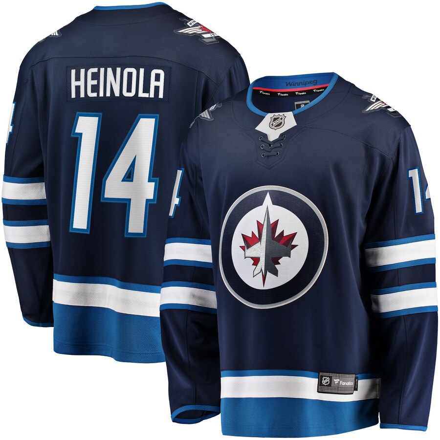 Ville Heinola Winnipeg Jets Fanatics Branded Home Breakaway Player Jersey Navy Color