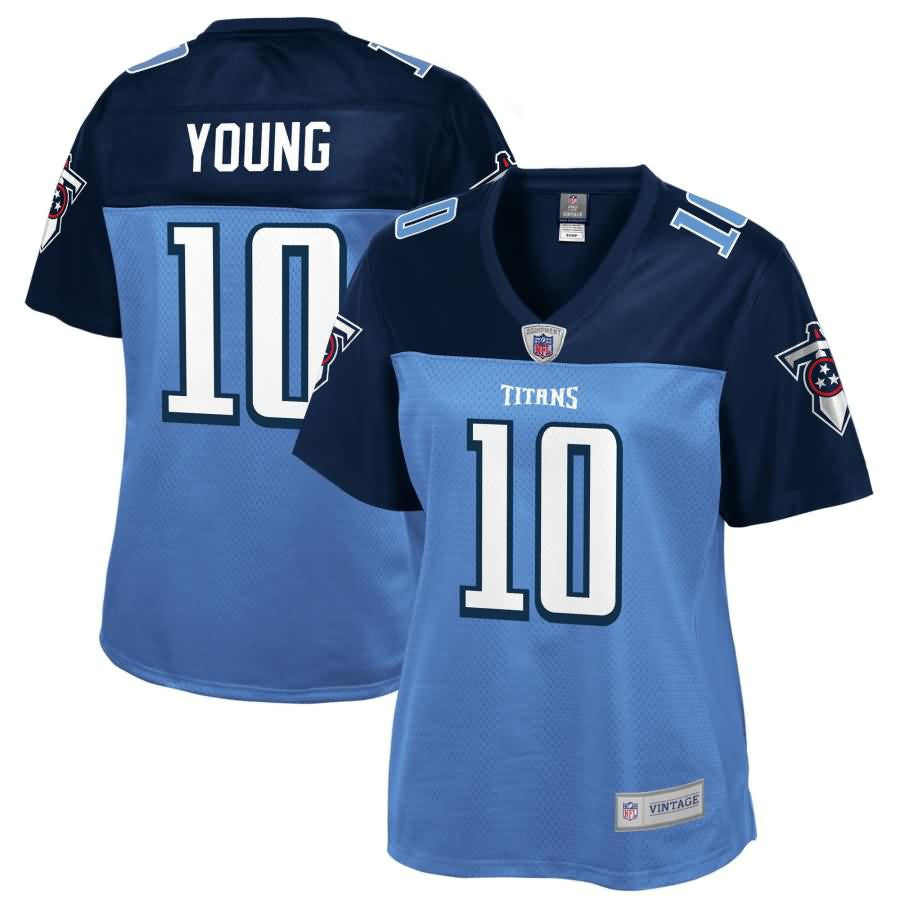 Vince Young Tennessee Titans Nfl Pro Line Womens Retired Player Jersey Navy